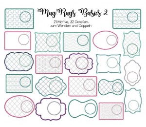 Stickserie ITH - Mug Rugs Basics 2